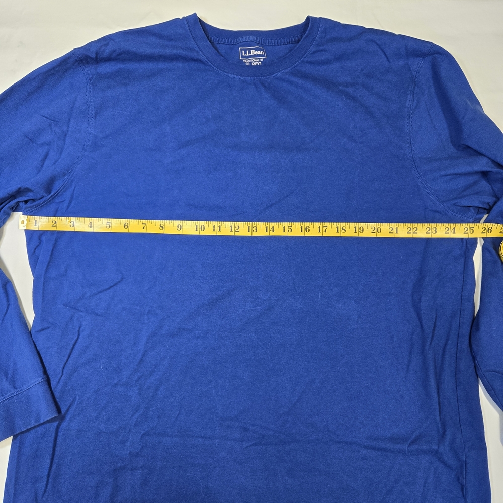 L.L. Bean Men's Blue Long Sleeve Shirt - Picture 3 of 4